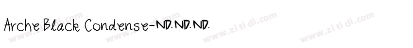Arche Black Condense字体转换